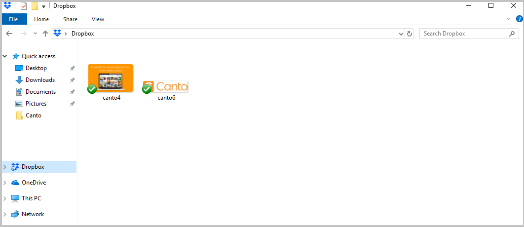 A screenshot of the Drobox interface.