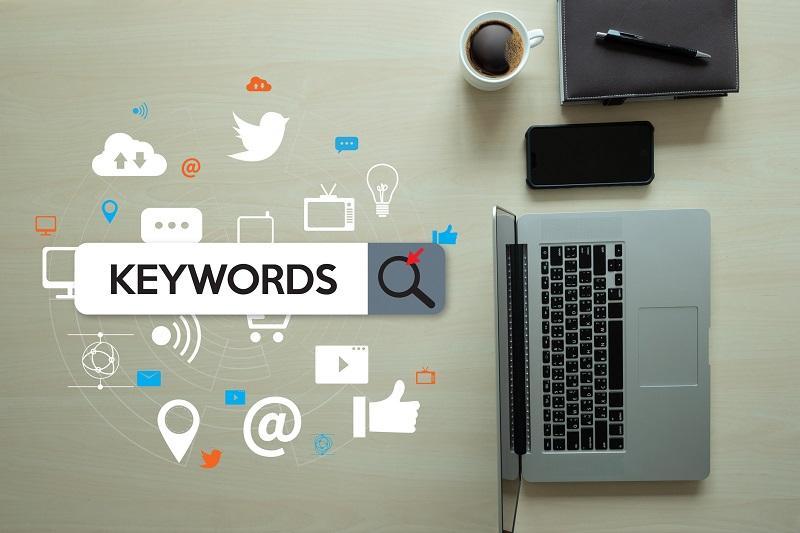 A keyword display animation.