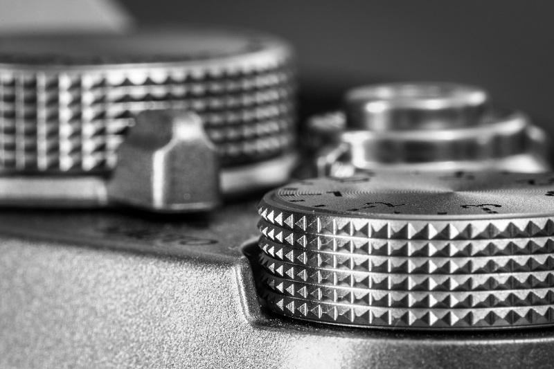 A close-up shot of a Canon camera.