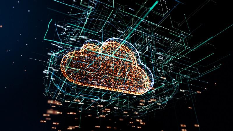 A digital cloud.