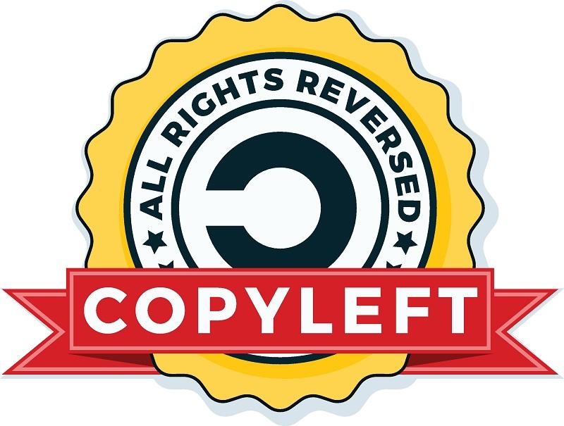 Ein Copyleft-Symbol.