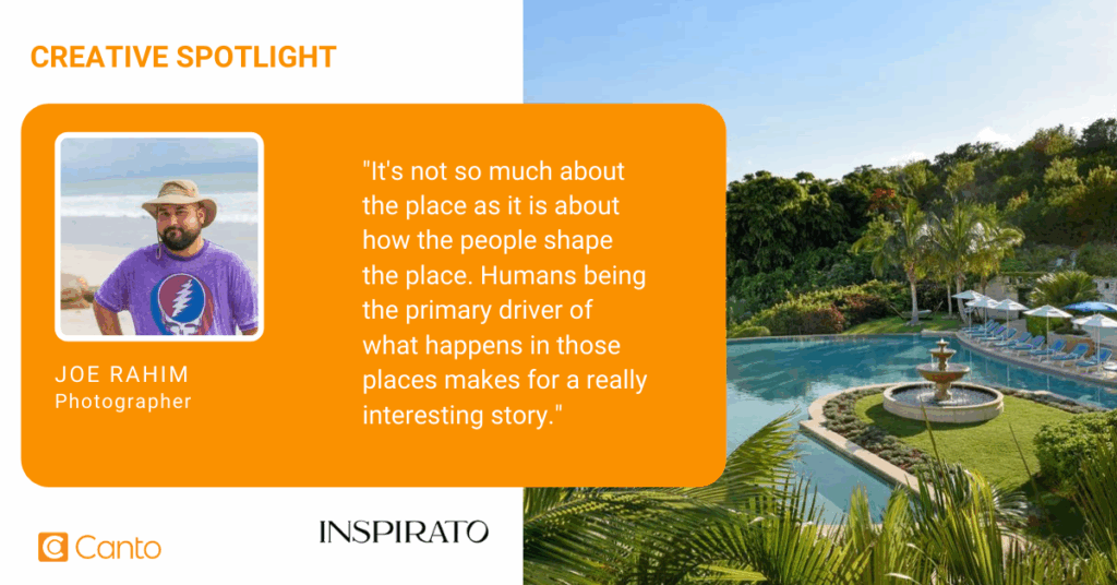 Joe Rahim, photographer at Inspirato. 