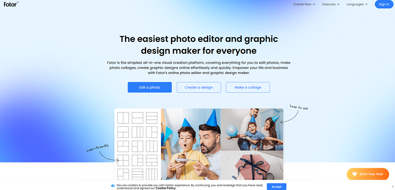 The Fotor website.