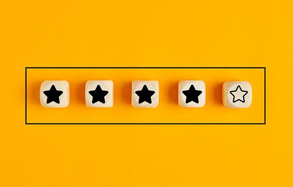 A block of colored-in stars.