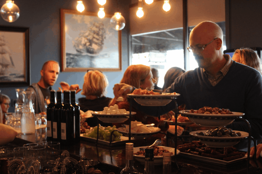 Eating, drinking, and being merry at Il Terrazzo.