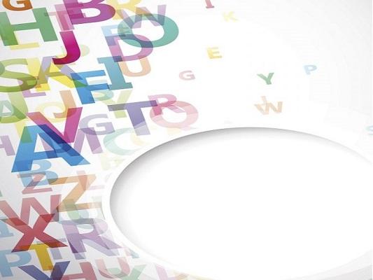 Ein Durcheinander aus Wörtern und Buchstaben.