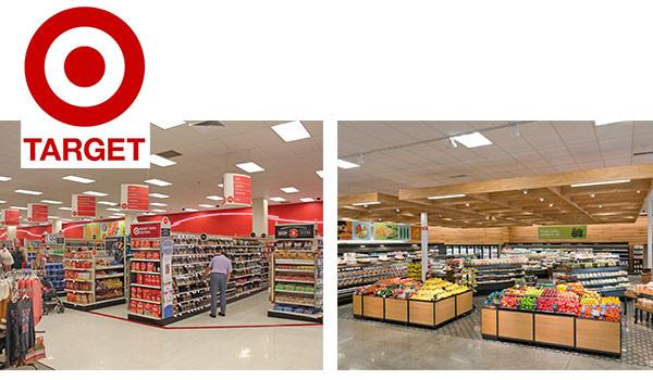 The Target stores remodeled.