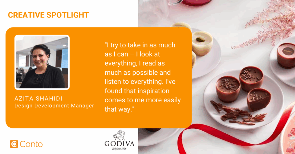 Azita Shahidi, Design Development Manager at Godiva Chololatiers.