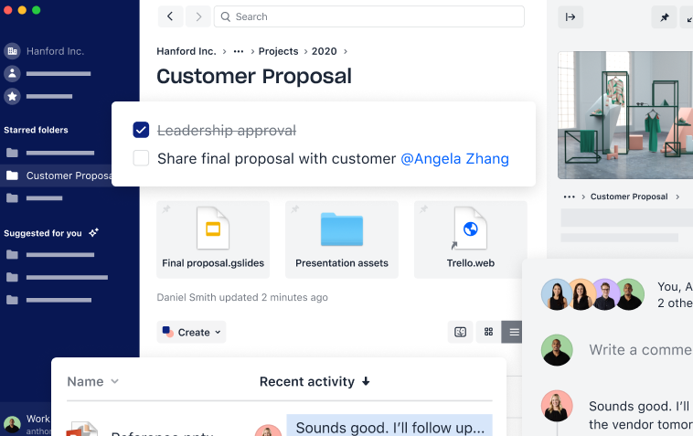 A screenshot of the Business Dropbox version.