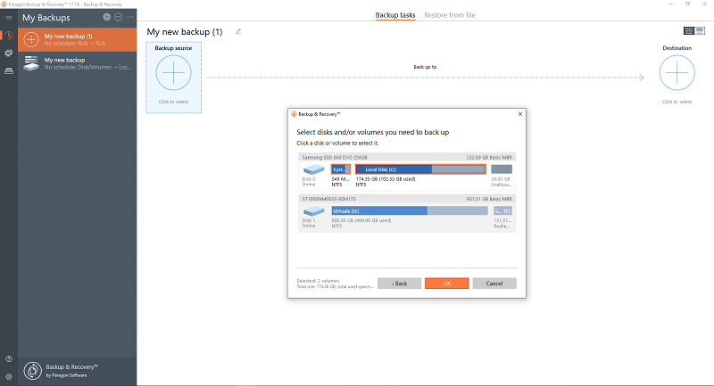 A screenshot of the Paragon system.