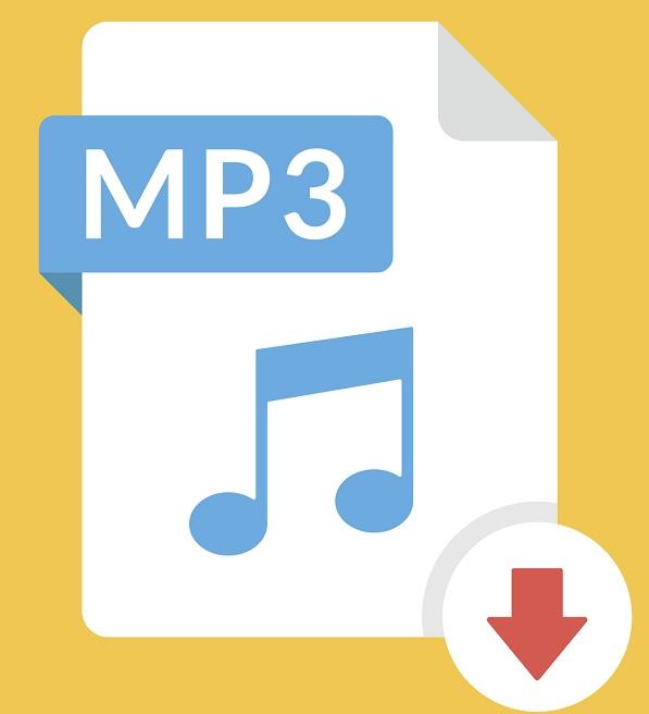 Das Symbol des Audio-Dateityps .MP3.