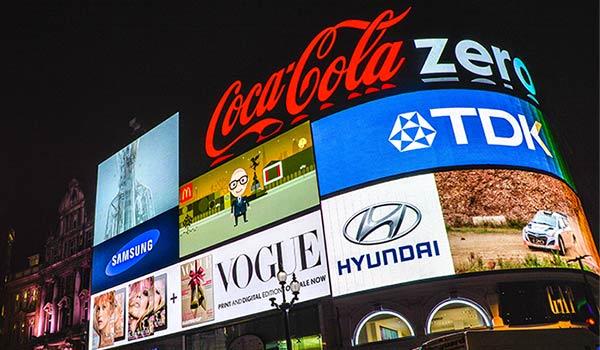 A modern billboard.