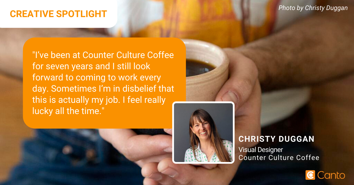Christy Duggan, Visual Designer of Counter Culture Coffee.