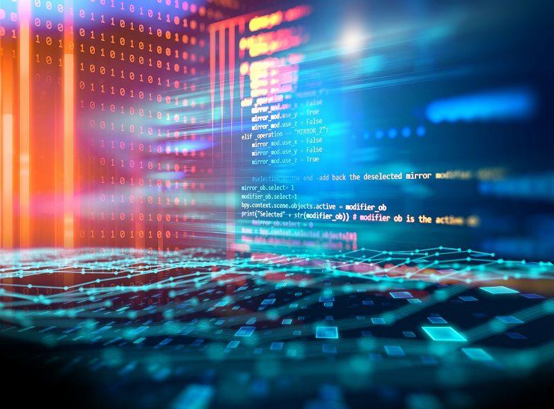 Eine digitale Abbildung verschiedener Daten.