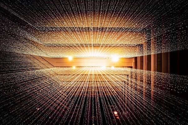 Digitale Darstellung von Datenströmen.