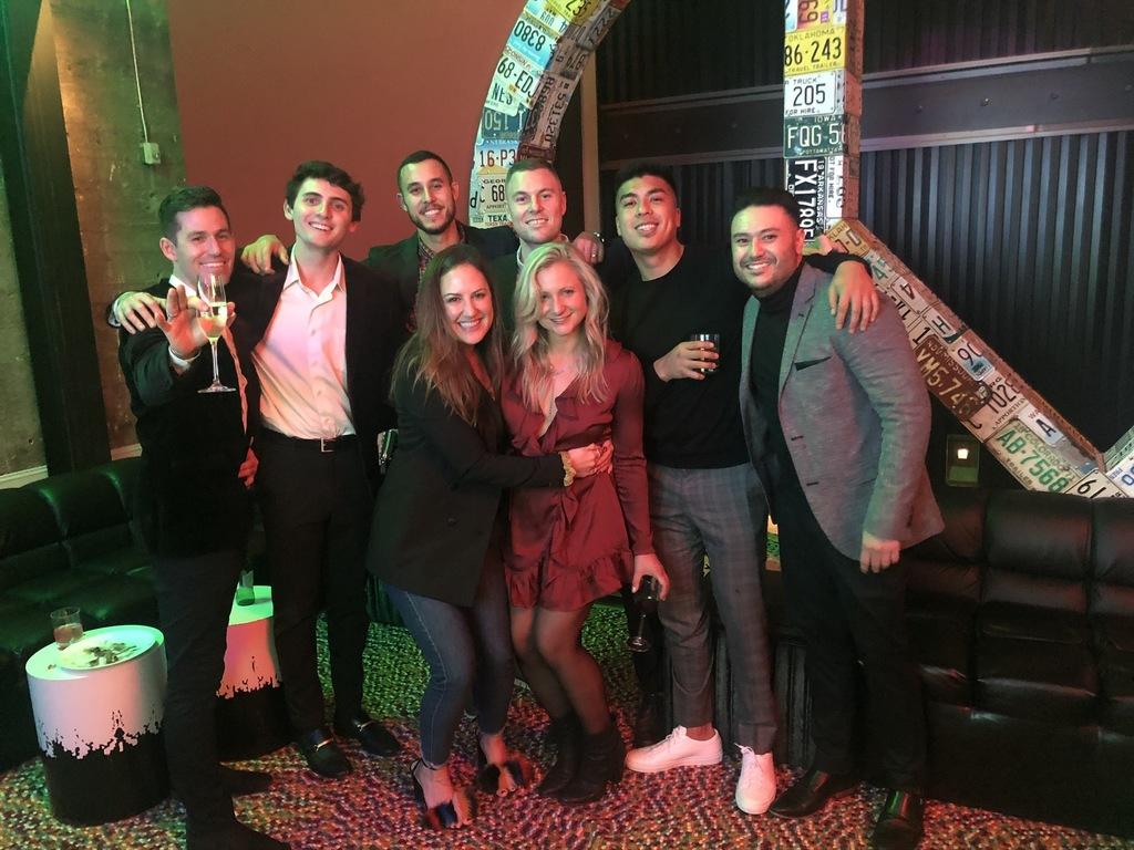 Jonathan De Jesus with friends.