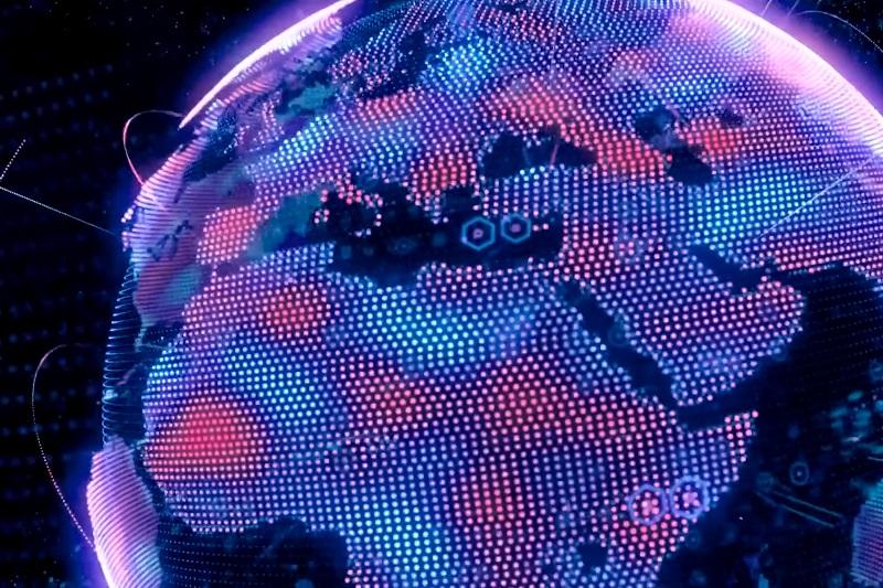 A digital Earth representation.