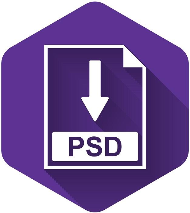 Eine Abbildung des Logos für das PSD-Bilddateiformat.