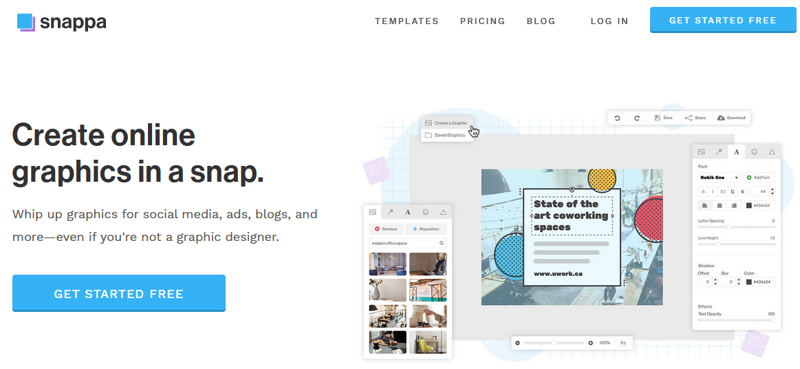 The Snappa website.