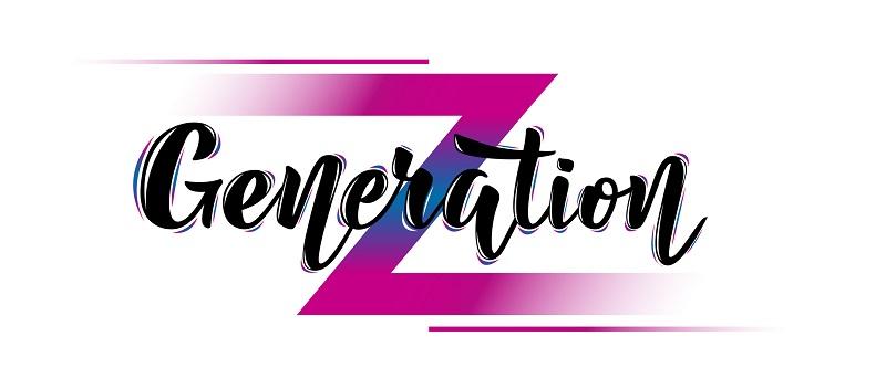 A Generation Z purple sign.