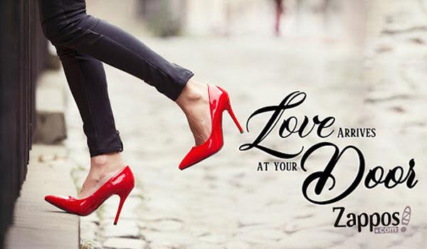 A Zappos shoe advertisement.