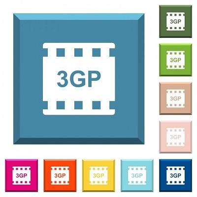 Ein Dateisymbol für das 3GP-Videoformat.