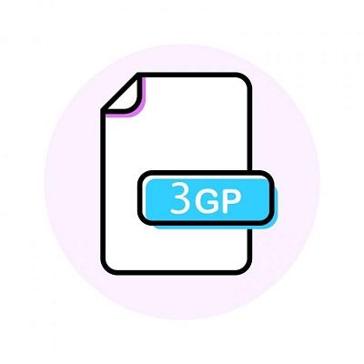 Das Logo für das 3GP-Videoformat.