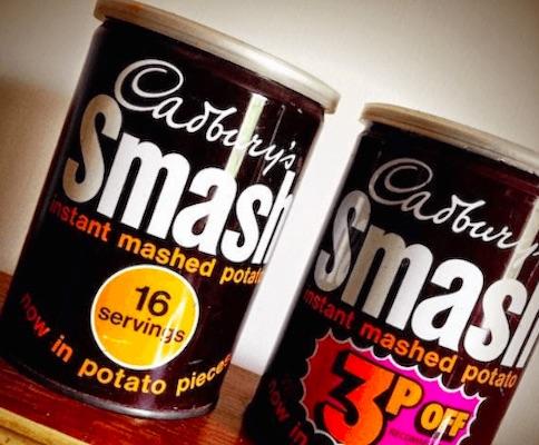 Der Smash Instant-Kartoffelbrei von Cadbury.