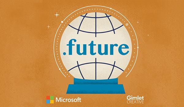 Das Logo des '.future'-Podcasts.