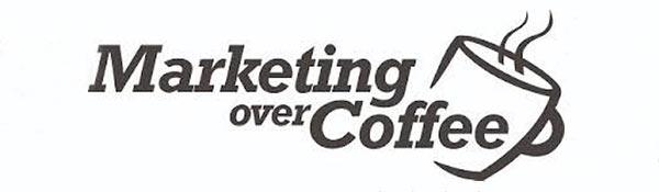 Das Logo des Podcasts 'Marketing Over Coffee'.