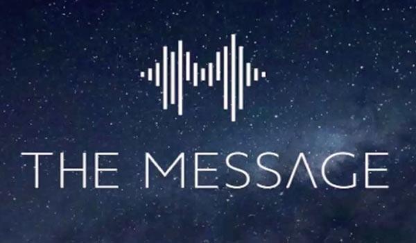 Das Logo des Podcasts von 'The Message'.