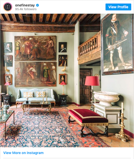 OneFineStay Instagram Post