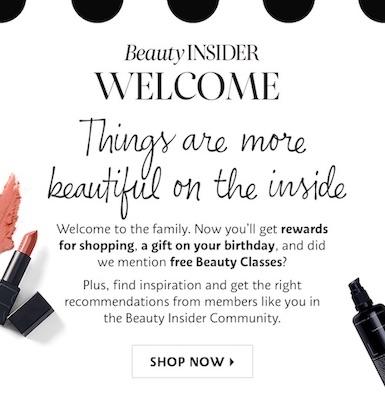 Eine E-Mail von Sephoras Beauty-Insider-Programm.