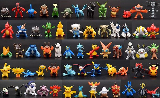 Pokemon action figures.