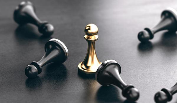 Chess pieces.