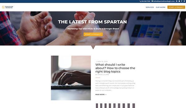 Die Webseite von Spartan.