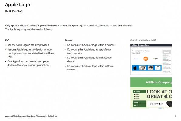 Der Brand Styleguide von Apple.
