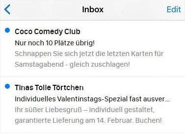 Beispiele für E-Mail-Betreffzeilen, die eine gewisse Knappheit vermitteln.