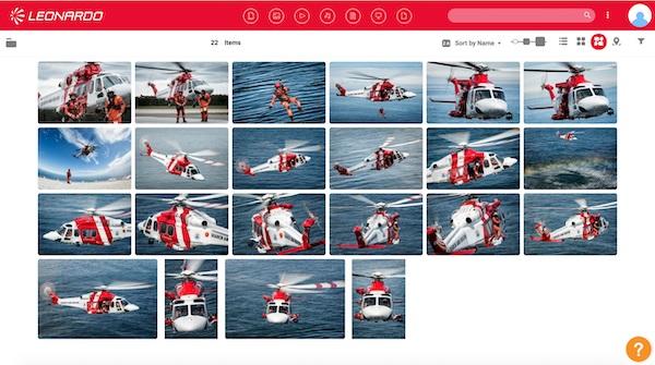 A screenshot of Canto in use at Leonardo.