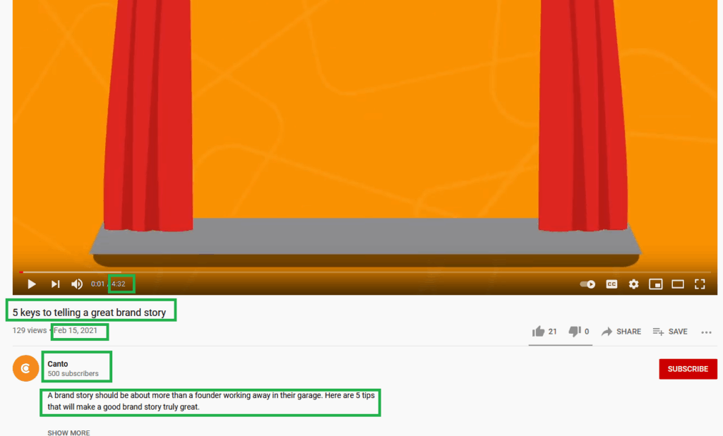 Picture of Accessing, fixing and learning about YouTube metadata | Canto