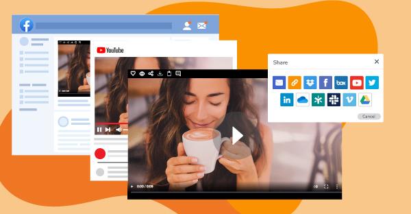 Ein Fernsehspot mit einer kaffeetrinkenden Frau wird für YouTube und Facebook angepasst.