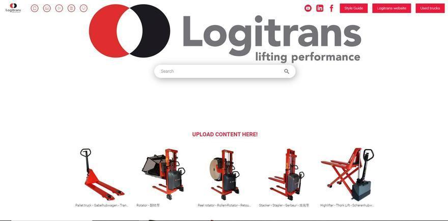 Screenshot of the Canto Portal set up by Logitrans.