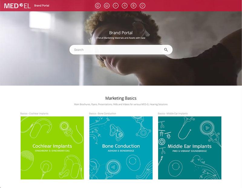Brand Portal Canto bei MED-EL
