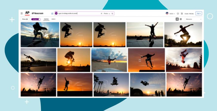 Suchergebnis für Gen-Z macht einen Ollie bei Sonnenuntergang.