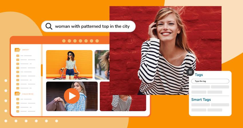 Fashion-Markenbilder werden mit Digital Asset Management-Software verwaltet.