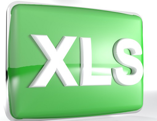 Die Abkürzung XLS auf grünem Hintergrund als Symbol für die Excel-Dateierweiterung.