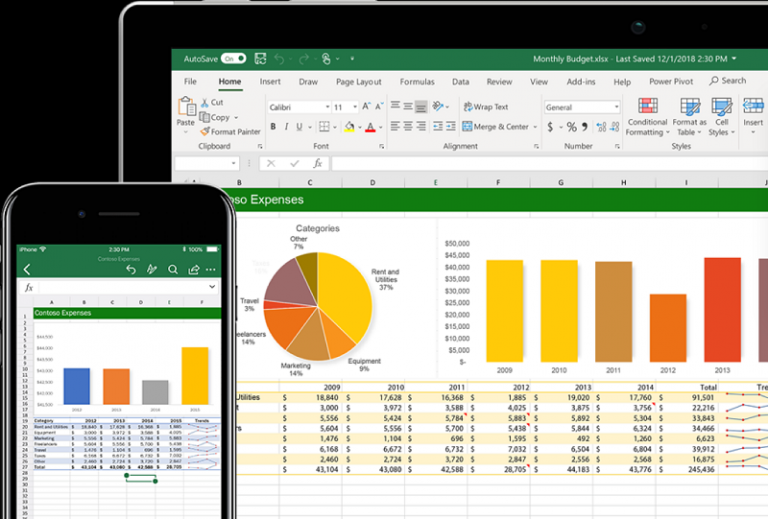 Ein Screenshot der Benutzeroberfläche von Microsoft Excel.