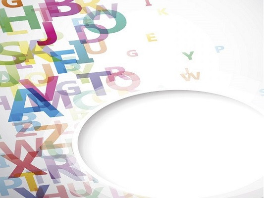 Ein Durcheinander aus Wörtern und Buchstaben.
