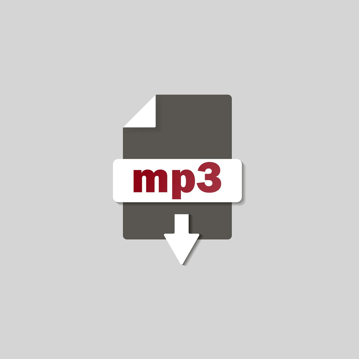 Das Dateisymbol für das MP3-Audioformat.