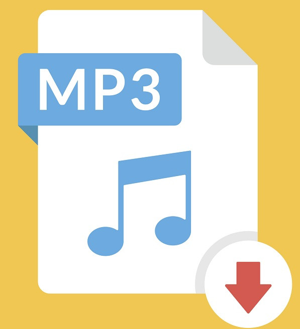 Das Symbol des Audio-Dateityps .MP3.